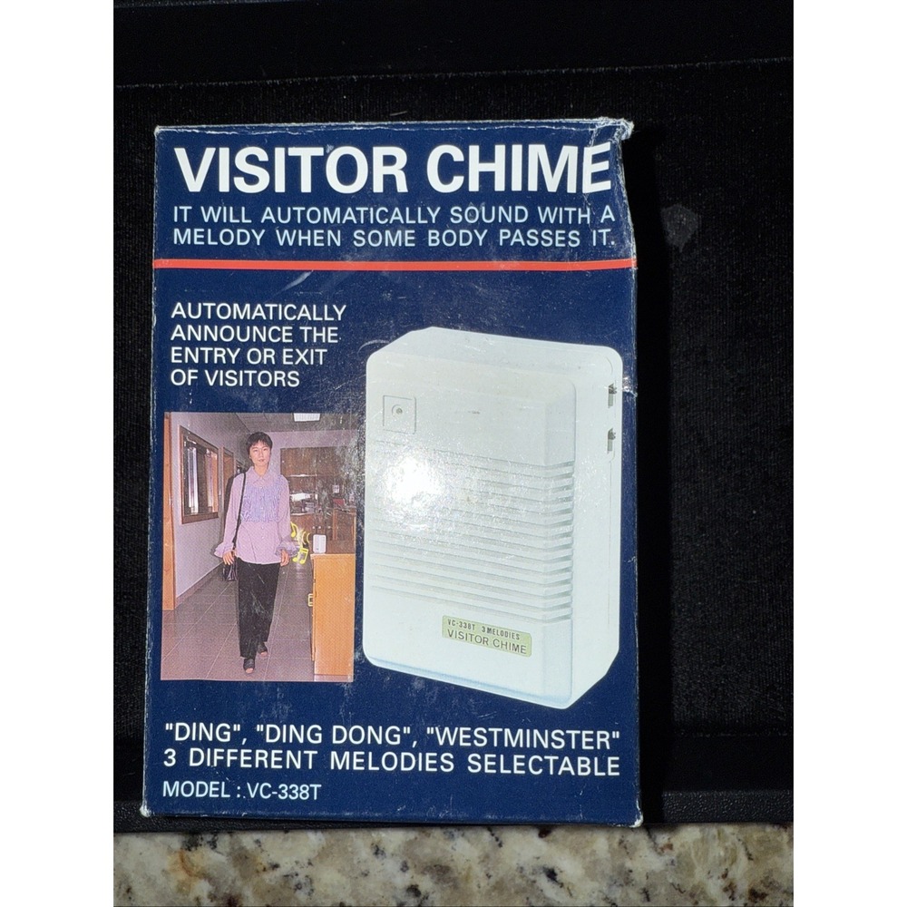 Chime Visitor Bell‎ Battery Operated Musical Melodies  New In Box 5202